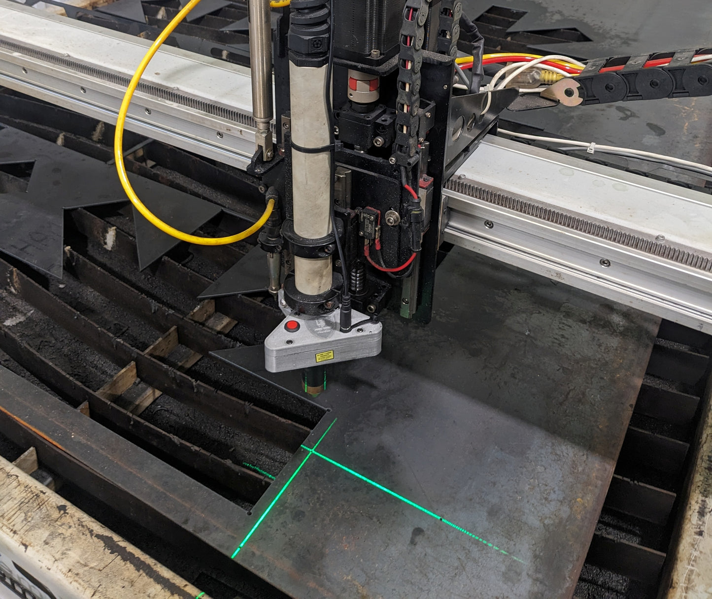 CNC Plasma Table Laser Crosshairs